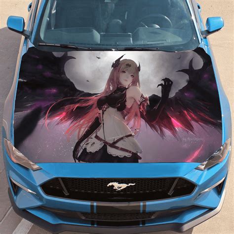 Anime Hood Wrap, Anime Decals For Cars, Anime Car Wrap, Jeep, girl – Favor Graphics