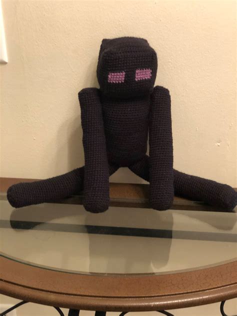 Mincraft Enderman Plush Minecraft Character Cutecroshetatoz - Etsy