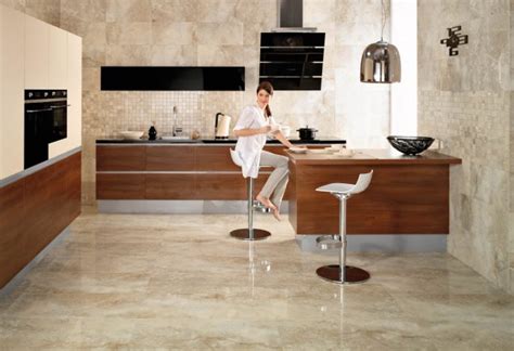 15 Delightful Kitchen Designs With Marble Flooring For Luxurious Look