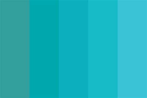 Turquoise-blue shades Color Palette