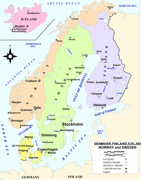 Scandinavia Map - ToursMaps.com