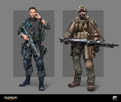 ArtStation - Soldiers Inc. Characters Concept art 1