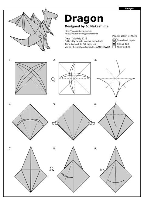 Printable Origami Dragon - Printable Word Searches