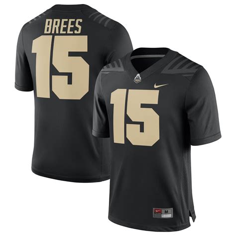 Nike Drew Brees Purdue Boilermakers Black Alumni Football Jersey