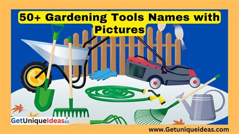 50+ Gardening Tools Names with Pictures - GetUniqueIdeas