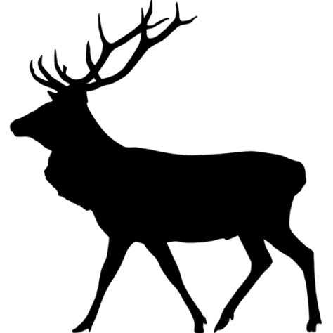 ELK SILHOUETTE DECALS (Outdoor/Hunting Decor) Bull Elk Truck Window Decals