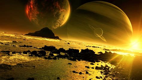 planetscape, Sci fi, Planet, Landscape, Space, Art, Artwork Wallpapers HD / Desktop and Mobile ...