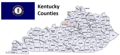 Kentucky Counties. List Alphabetically (and by Population) – Countryaah.com