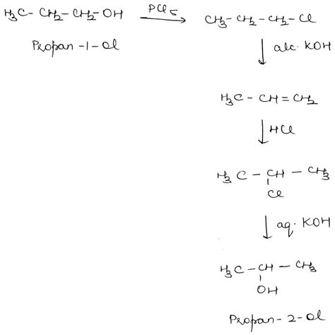 13. convert propan 1 ol to propan 2 ol