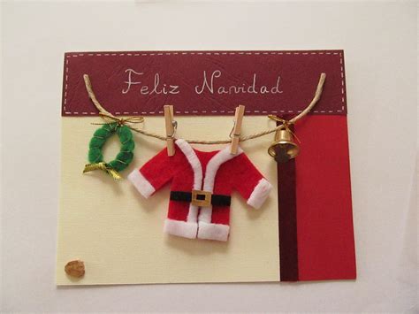 Tarjetas de navidad hechas a mano originales - Imagui