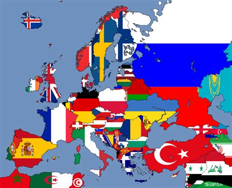 Europe Map With Flags | Images and Photos finder