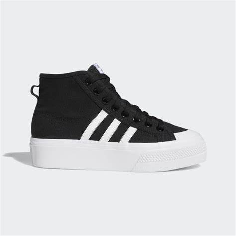 adidas Nizza Platform Mid Shoes - Black | FY2783 | adidas US