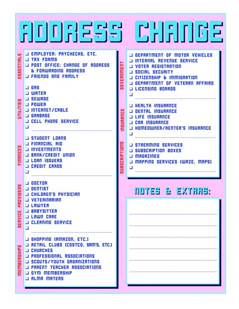 House Moving Checklist Template – Dremelmicro