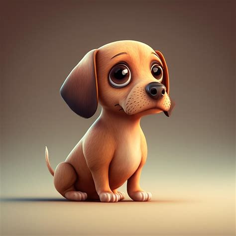 Premium Vector | Realistic Cartoon Cute Dog, Vector Illustration