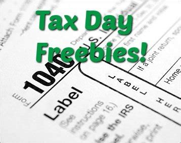 2025 Tax Day Freebies and Deals • Hey, It's Free!