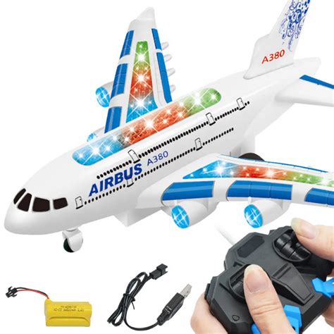 Remote control airbus model Kids Airplane Toys Airbus Electric Remote Control Model Plane with ...