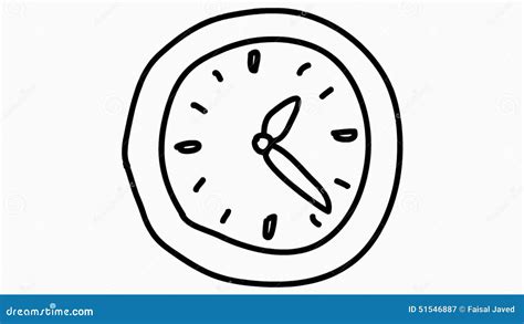 Wall Clock Cartoon Illustration Hand Drawn Animation Transparent Stock Footage & Videos - 2 ...