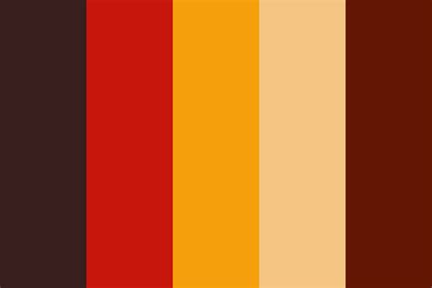 october color palette created by lutsidhe that consists #381e1d,#c7160c ...