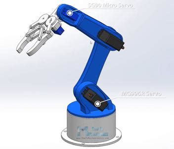 personalità Scala tubo arduino robot arm 3d print andando a decidere Politica Muscolare