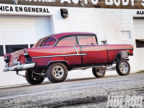 1955, Chevrolet, Hot, Rod, Rods, Retro, Drag, Racing, Race, Gasser ...