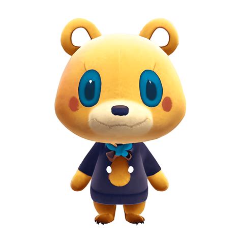 ACNH Maple Animal Crossing Bear in Chima Jeogori and Blue · Creative Fabrica