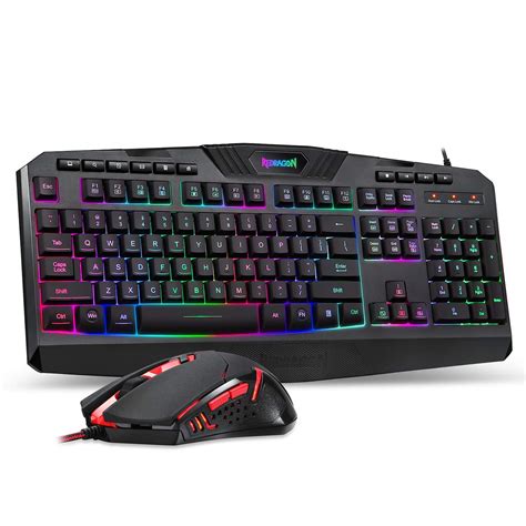 Redragon S101 Gaming Keyboard, M601 Mouse, RGB Backlit Gaming Keyboard ...