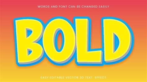 Premium Vector | Bold text style