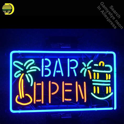 Neon Sign for Bar open Home Decor Neon Tube vintage Pup Bright sign handcraft Lamp Store ...