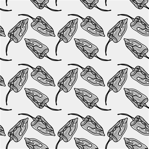 Ghost pepper pattern, illustration, vector on white background. 13608818 Vector Art at Vecteezy