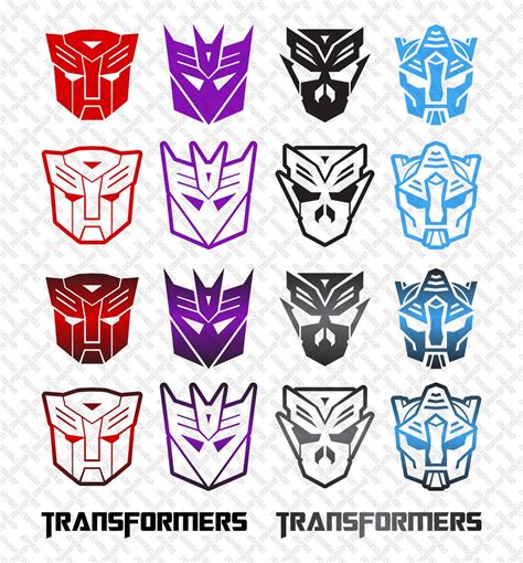 Transformers Vector Logos/icons autobot, Decepticon, Mercenaries, Wreckers ai, Svg, Eps, Pdf - Etsy