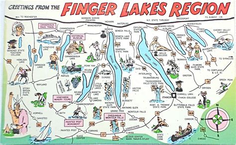 Finger Lakes Road Trip Map - Best Tourist Places in the World