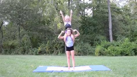 2 Person Acro Stunts - YouTube