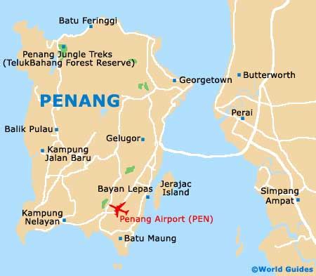 penang tourist map 2019 - Trevor Grant