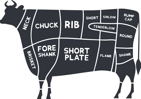 Diagram Of Beef Meat Cuts