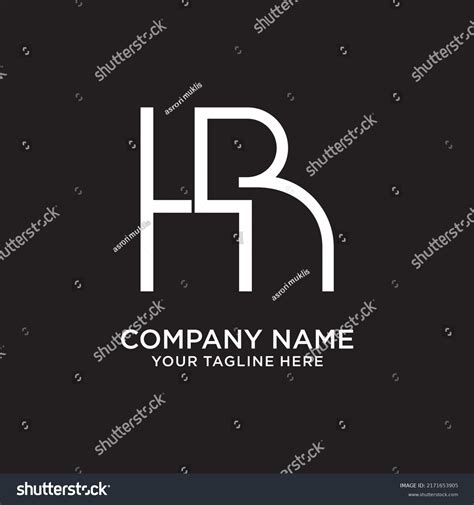 Hr Abstract Vector Logo Monogram Template Stock Vector (Royalty Free) 2171653905 | Shutterstock