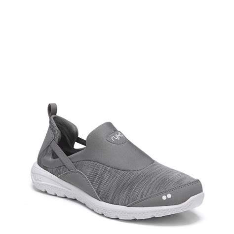 Ryka Women's Helena Medium/Wide Slip On Sneakers (Grey/White/Silver) | Sneakers, Slip on sneaker ...