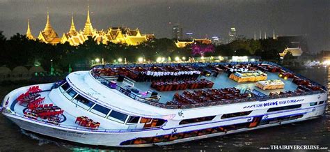 Bangkok dinner cruise on the Chao phraya river boat trip tours