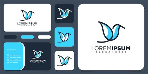 Premium Vector | Abstract bird logo design