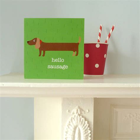 'hello' greetings card by toby tiger | notonthehighstreet.com