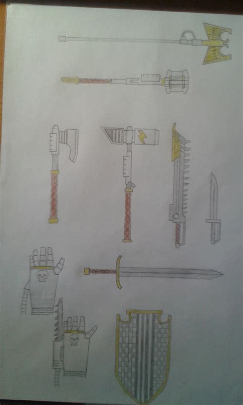 space marine weapons by FoxyBabe2000 on DeviantArt