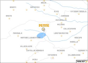 Penne (Italy) map - nona.net