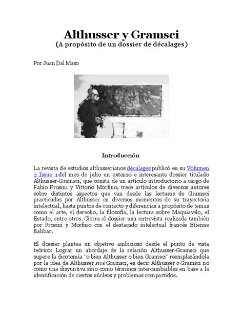 (PDF) Althusser y Gramsci | Juan Dal Maso - Academia.edu