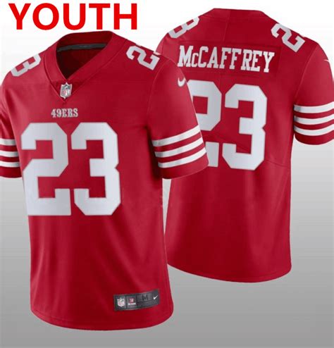 Youth San Francisco 49ers #23 Christian McCaffrey White 2022 Vapor Untouchable Stitched Jersey ...