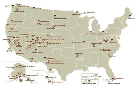 National Parks In The Us Map - Map