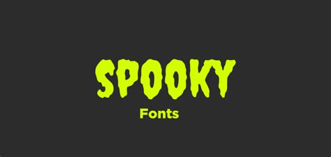 Top 10 Spooky Fonts In Canva – NBKomputer