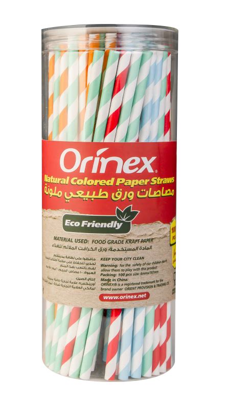 Natural Colored Paper Straws - Orinex