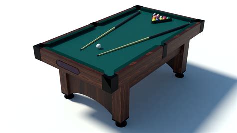 Pool Table Free 3D Model - .3ds .max .sldprt - Free3D