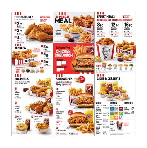 KFC Restaurant Menu: Explore Delectable Delights and Finger-Lickin ...