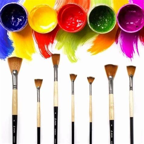 10 types of art brushes to paint canvas ~ Whitewaves