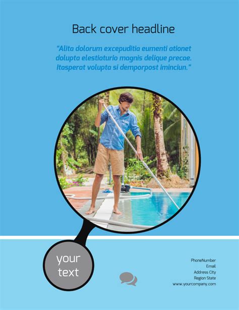 Residential Pool Cleaning Flyer Template | MyCreativeShop